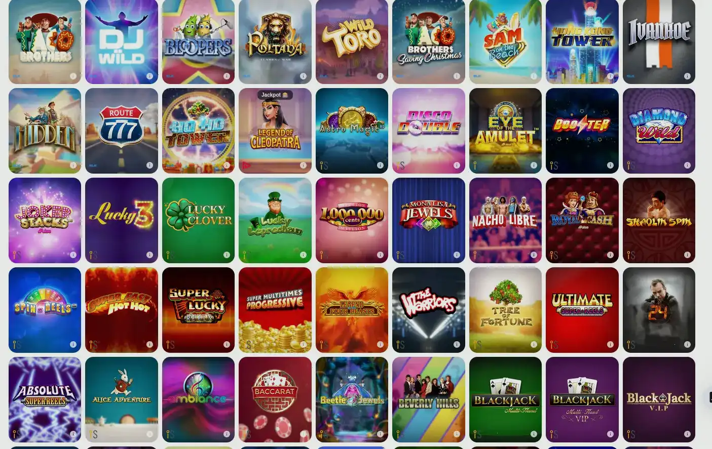 мобильная версия Coins Game casino